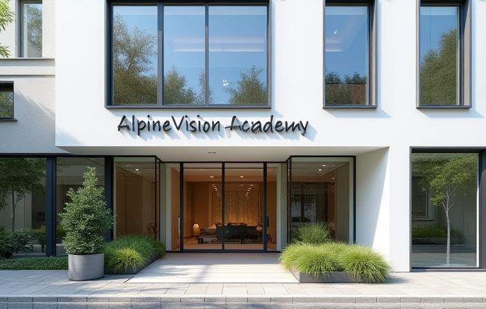 Exterior view of Alpine Vision Academy building in Zurich
