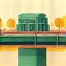Illustration representing a modern building