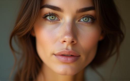 Student example of advanced photo retouching on a portrait